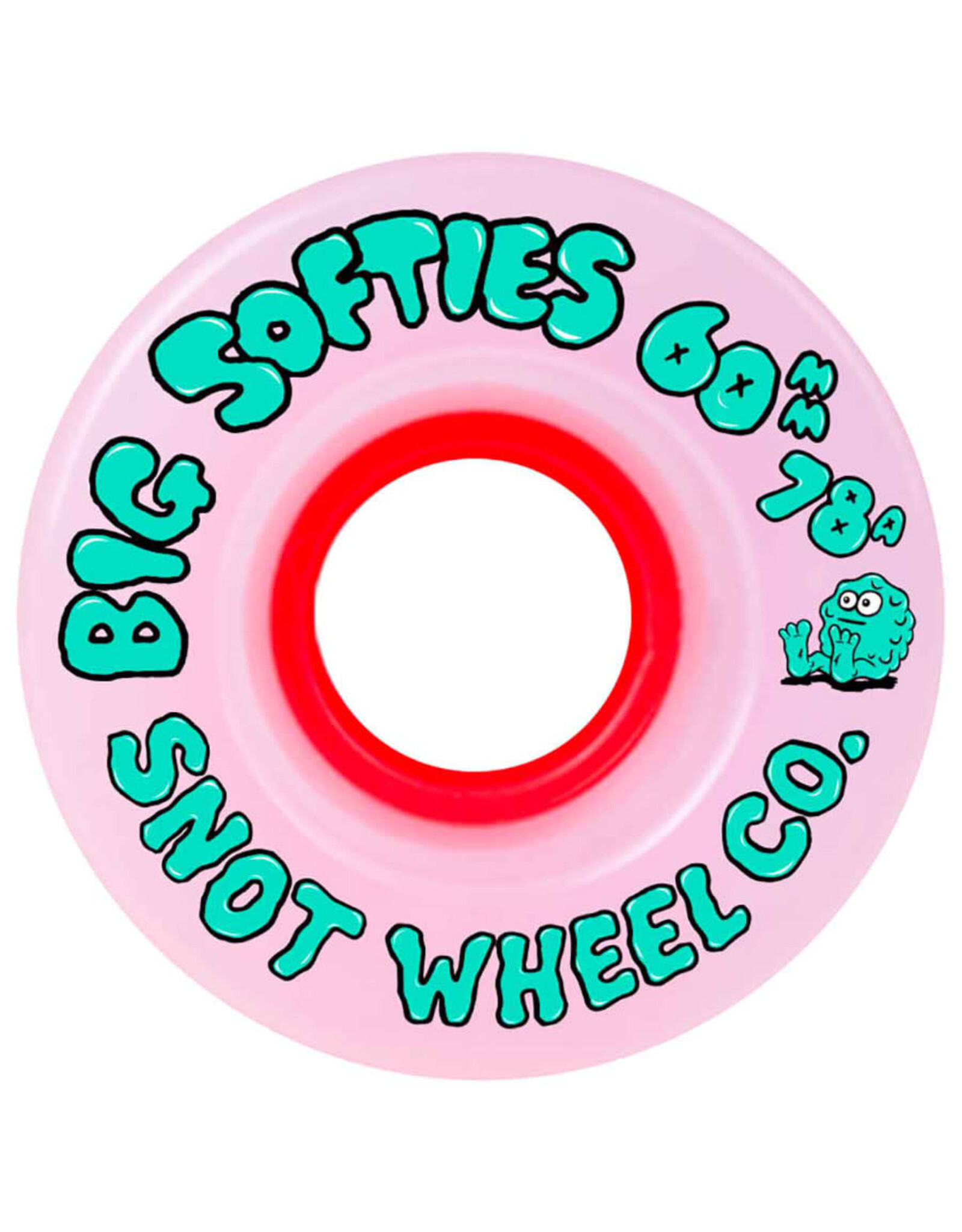 Snot Snot Wheels Team Big Softies Pale Pink/Orange Core (60mm/78a)