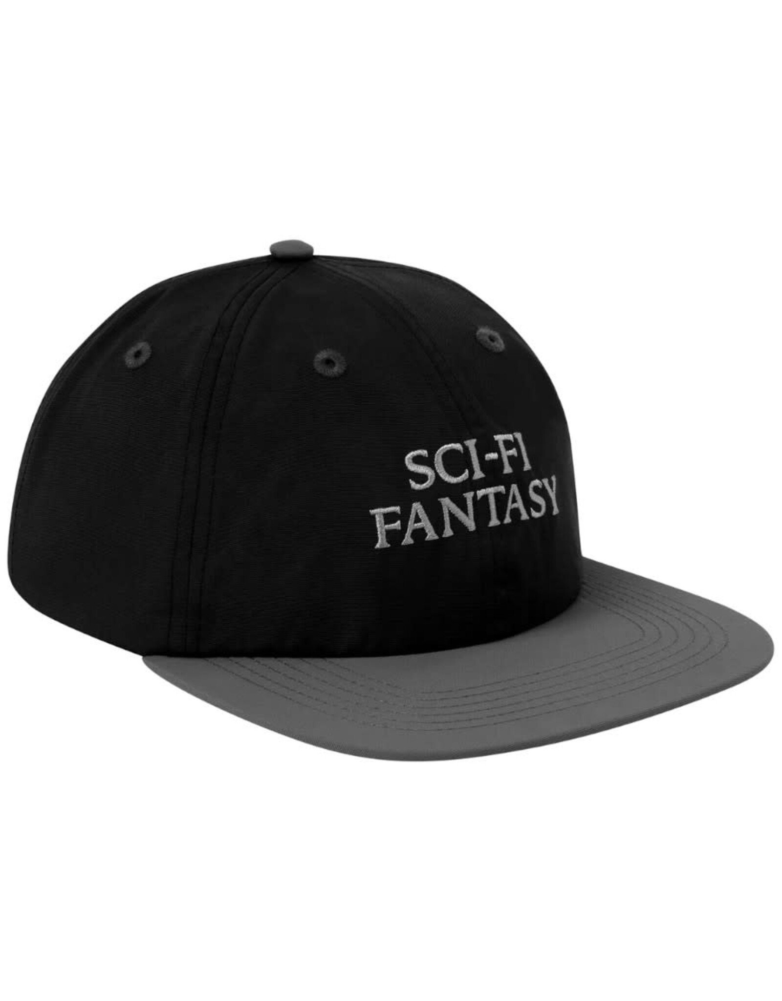 Sci-Fi Fantasy Sci-Fi Fantasy Hat Nylon Logo 6 Panel Snapback (Black)