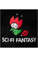 Sci-Fi Fantasy Sci-Fi Fantasy Hat Corduroy Flying Rose 6 Panel Snapback (Black)