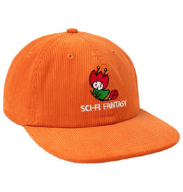 Sci-Fi Fantasy Sci-Fi Fantasy Hat Corduroy Flying Rose 6 Panel Snapback (Orange)