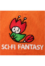 Sci-Fi Fantasy Sci-Fi Fantasy Hat Corduroy Flying Rose 6 Panel Snapback (Orange)