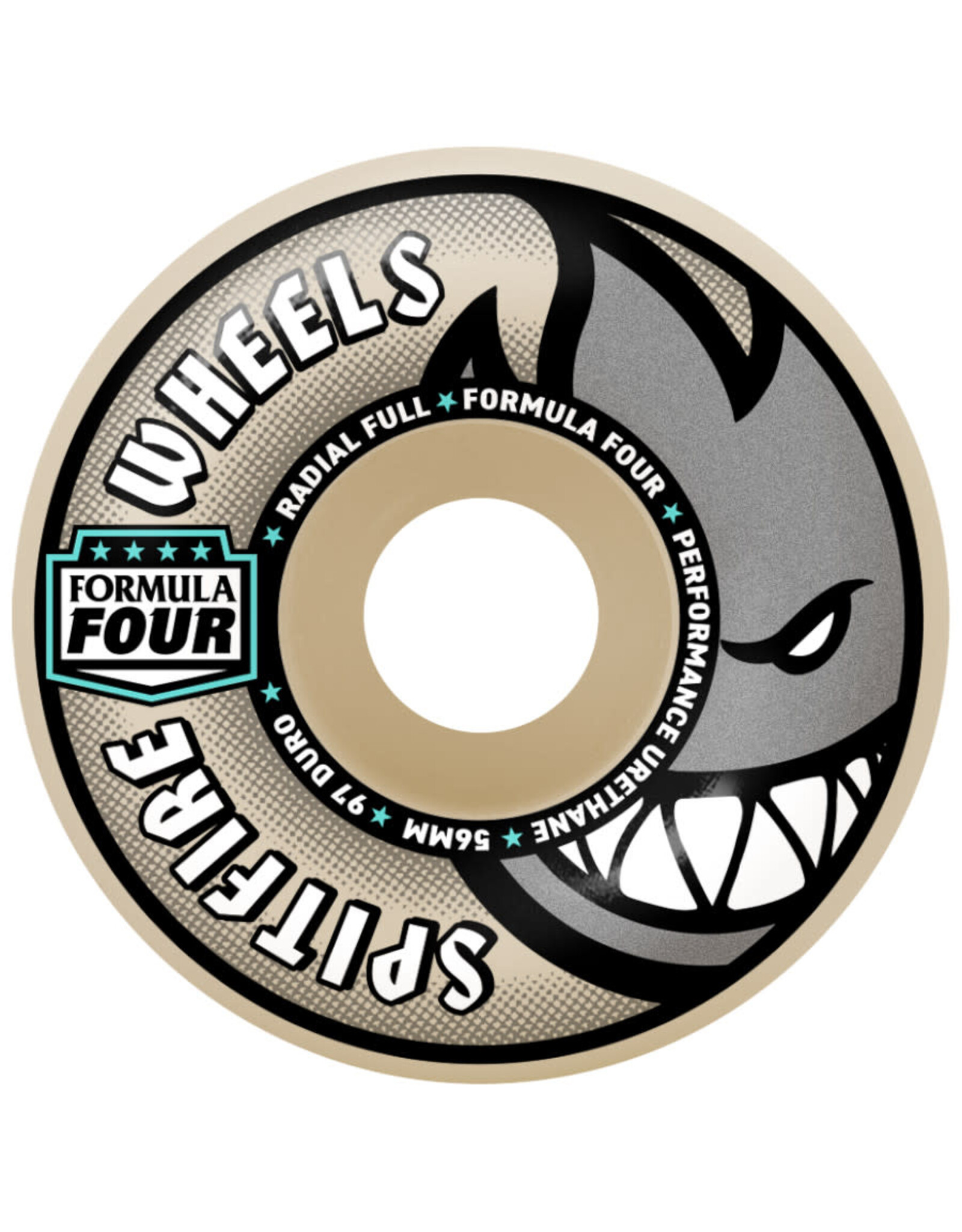 Spitfire Spitfire Wheels Formula Four Radial Full White (54mm/97d)