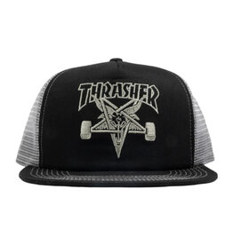 Thrasher Thrasher Hat Sk8 Goat Mesh Snapback (Black/Grey)