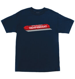 Independent Independent Tee BTG Curb Front Heavyweight S/S (Navy)