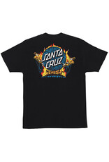 Santa Cruz Santa Cruz Tee Knox Firepit Dot Heavyweight S/S (Black)