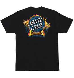 Santa Cruz Santa Cruz Tee Knox Firepit Dot Heavyweight S/S (Black)