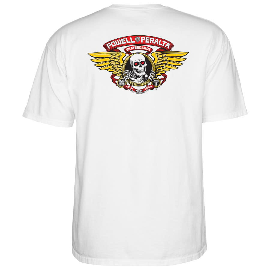 Powell Peralta Tee Winged Ripper S/S (White) - Stix SGV