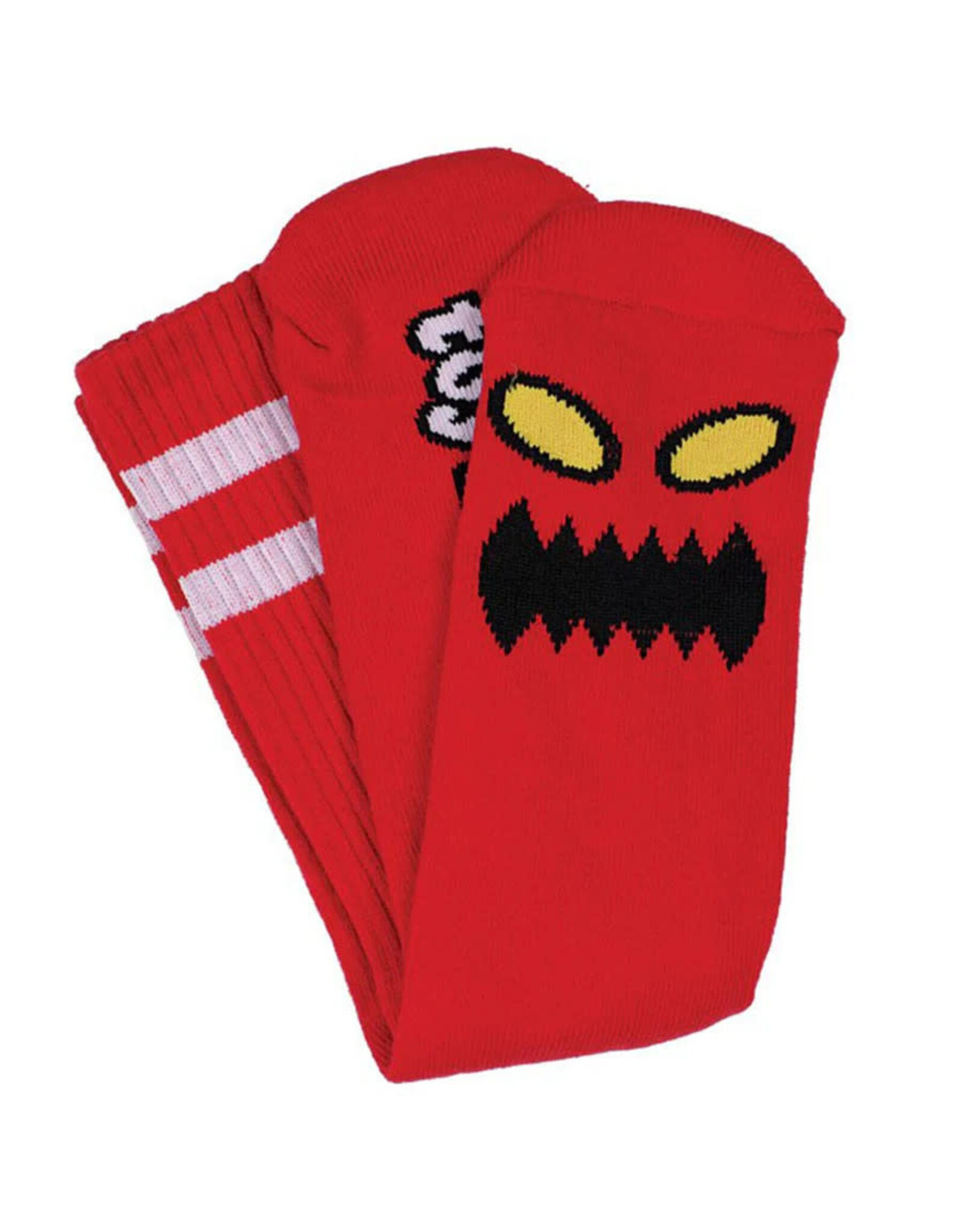 Toy Machine Toy Machine Socks Monster Face Crew (Red)