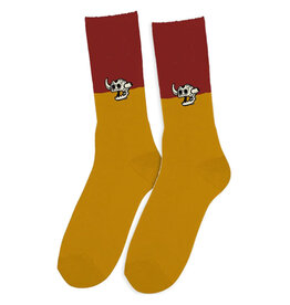 Toy Machine Toy Machine Socks Dead Monster Split Crew (Maroon)