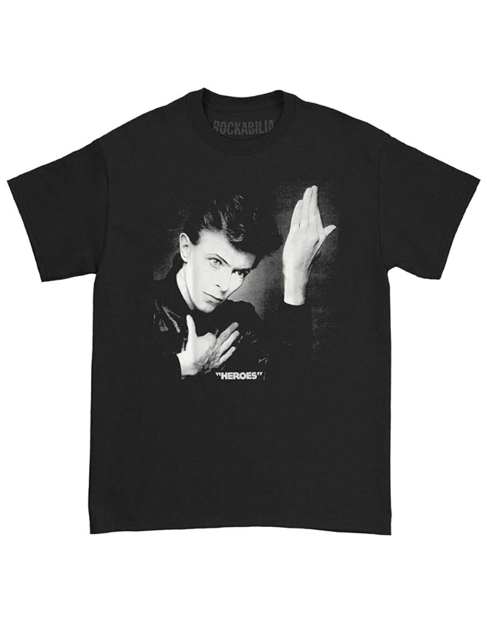 Star 500 Concert Series On Hollywood Tee David Bowie Heroes S/S (Black/White)
