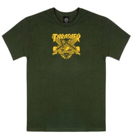 Thrasher Thrasher Tee X Antihero Mens Eaglegram S/S (Forest Green)