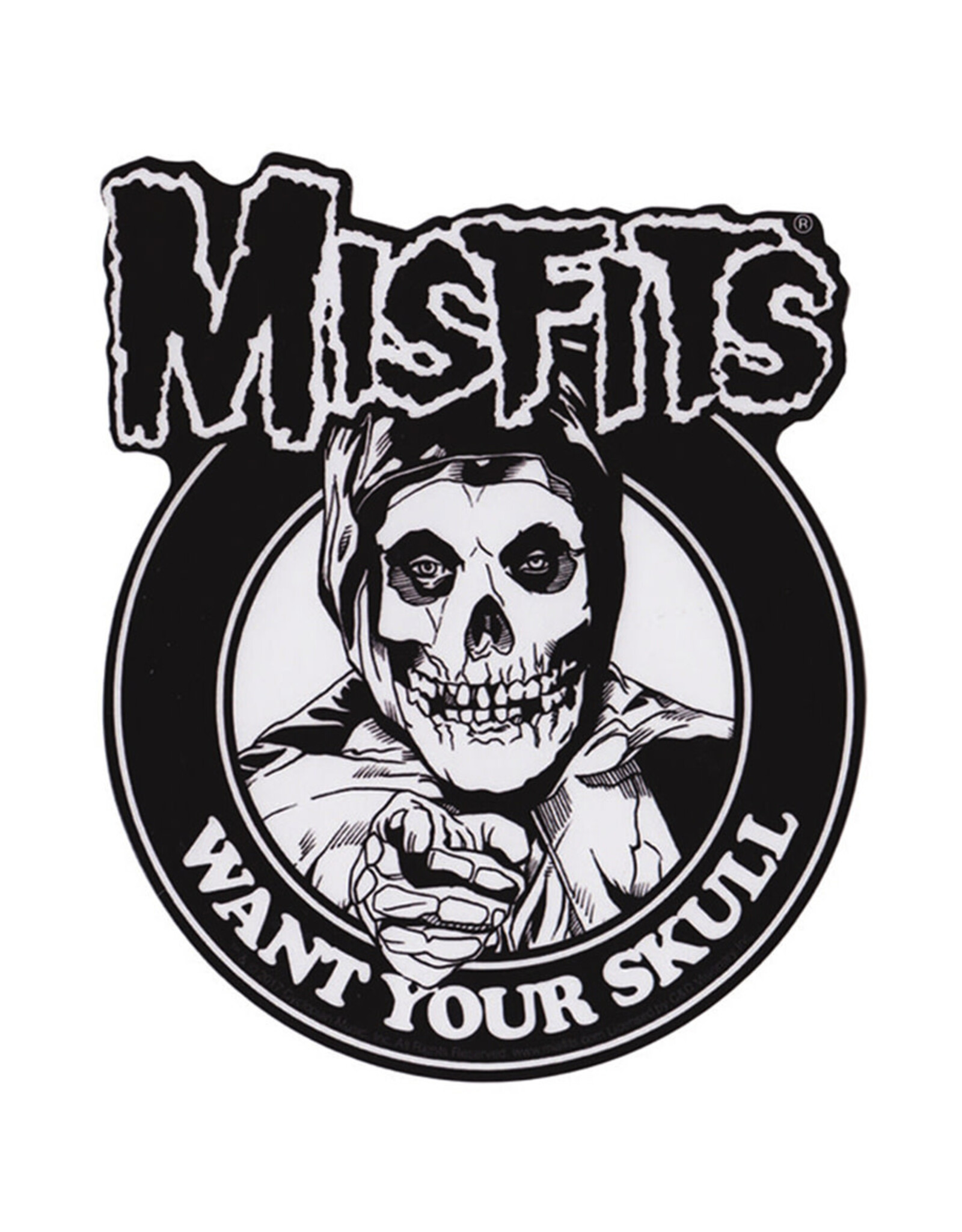 Star 500 Concert Series On Hollywood Sticker The Misfits Want Your Skull