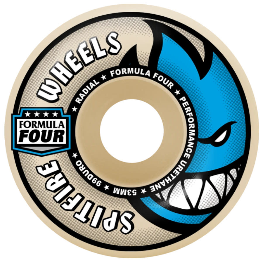 Spitfire Wheels Formula Four Radial White (53mm/99d)