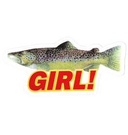 Girl Girl Sticker Trout