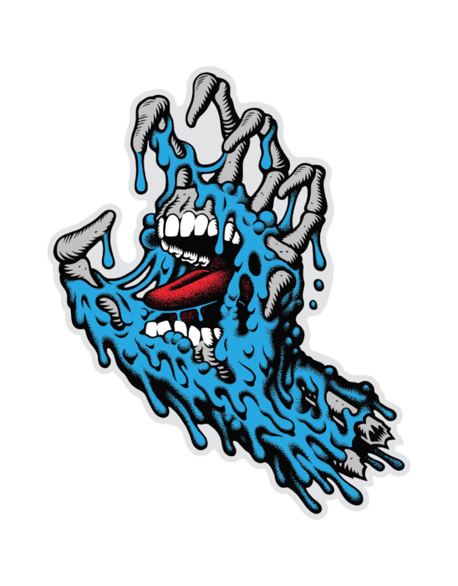 Santa Cruz Santa Cruz Sticker Melting Hand Blue (4.25 Inch)