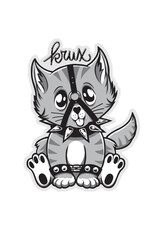 Krux Trucks Krux Sticker Bondage Kitty (3 Inch)