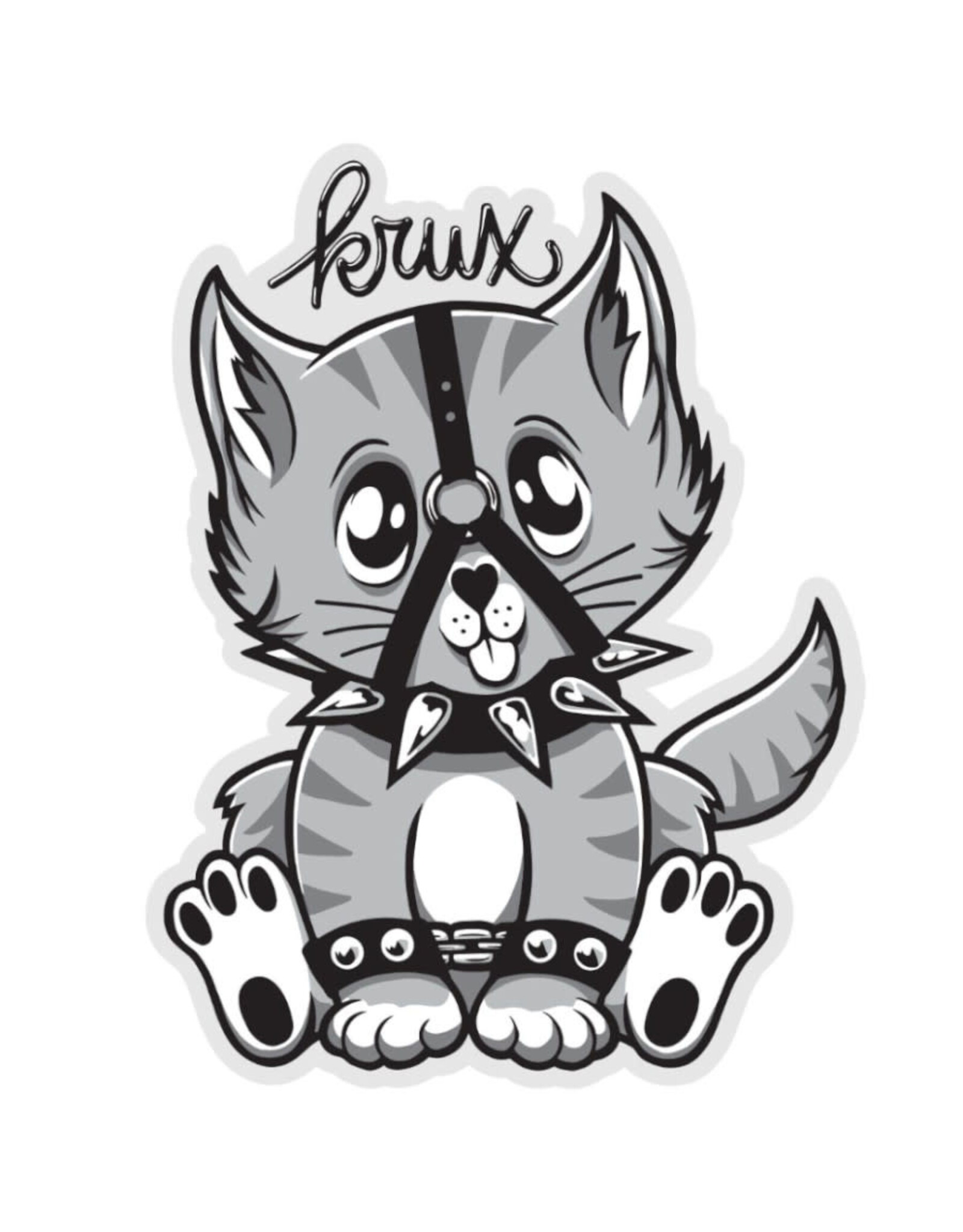 Krux Trucks Krux Sticker Bondage Kitty (3 Inch)