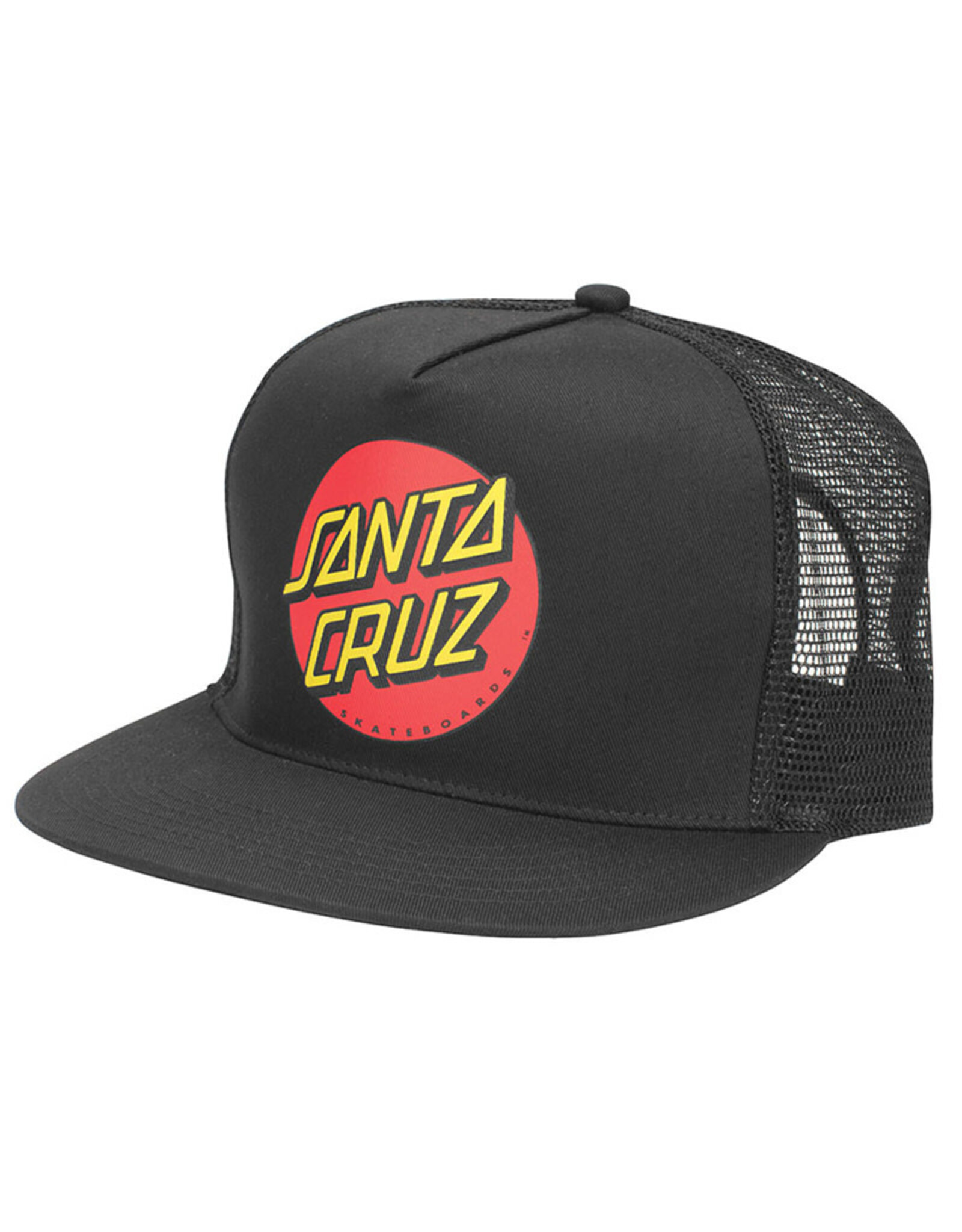 Santa Cruz Santa Cruz Hat Classic Dot Snapback Trucker (Black)