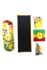 Smile Talk Smile Talk Deck Fingerboard Rasta Paint Splat (32")