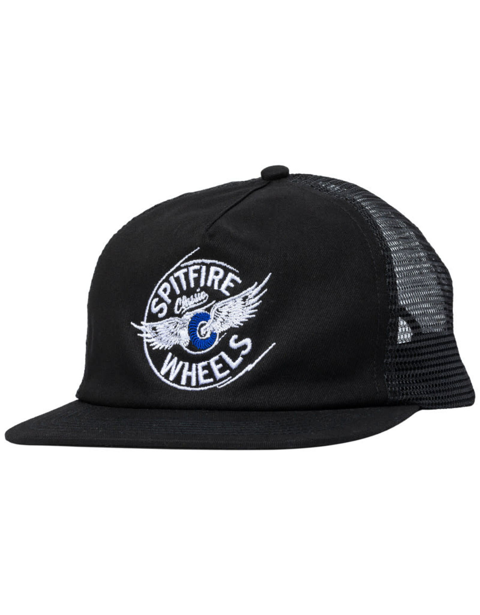 Spitfire Spitfire Hat Flying Classic Trucker Snapback (Black)