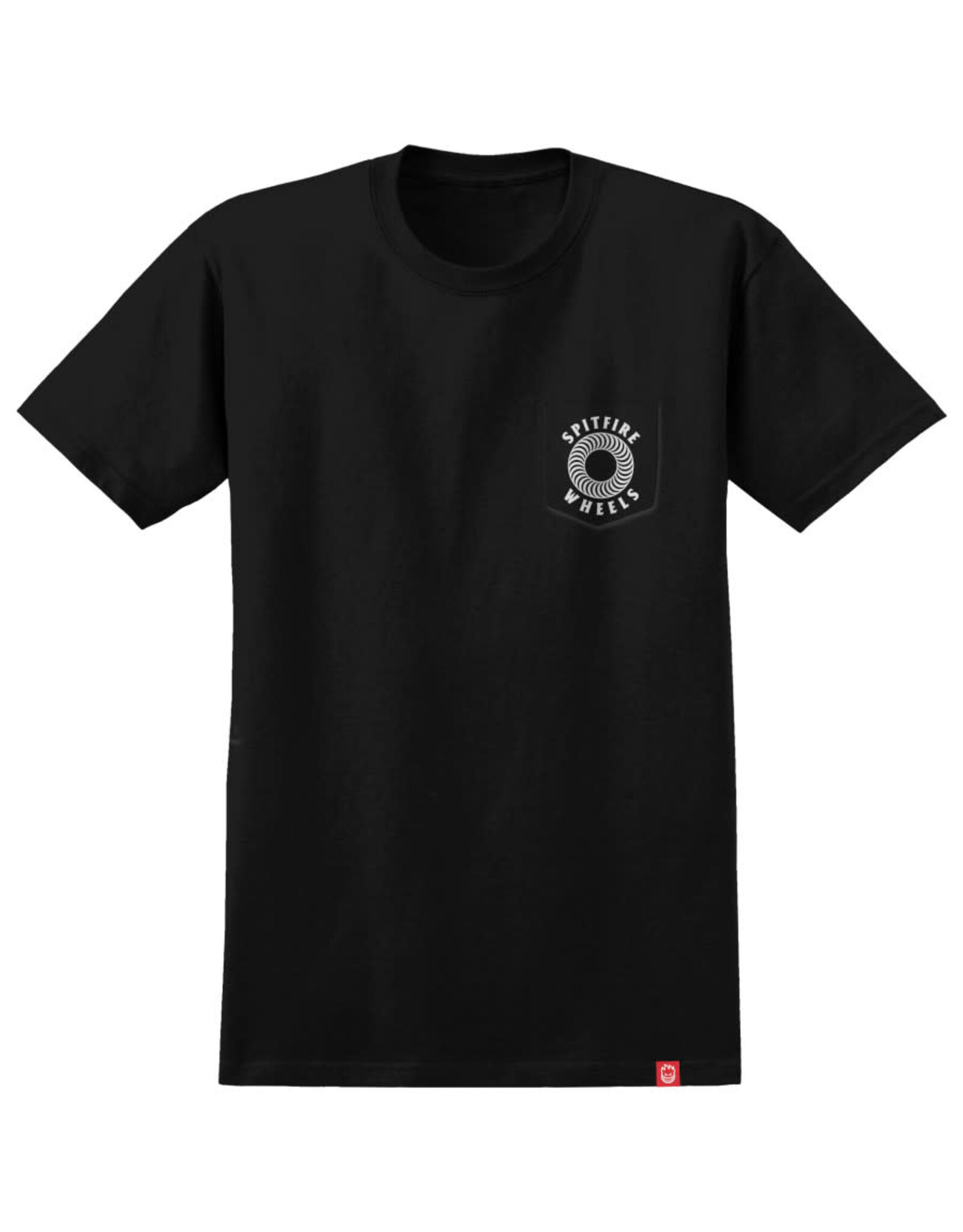 Spitfire Spitfire Tee Hollow Classic Pocket S/S (Black/White)