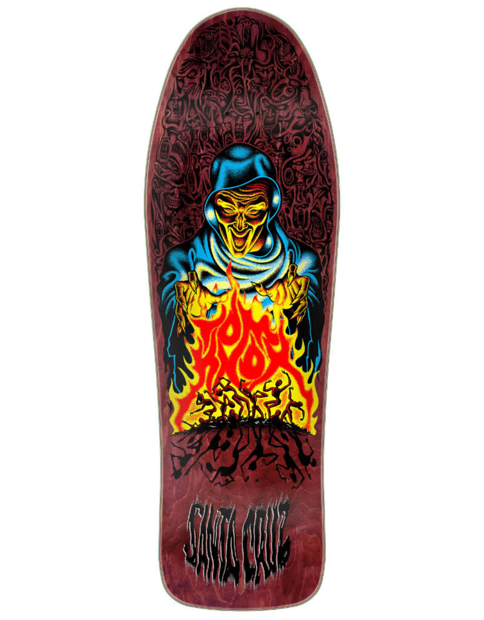 Santa Cruz Deck Tom Knox Firepit Reissue Burgundy Stain (10.07 