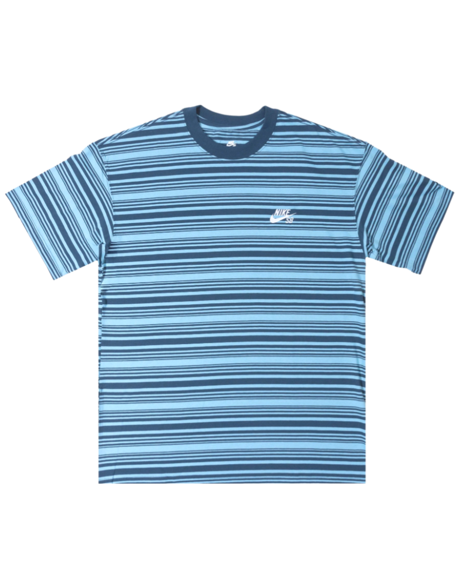 Nike SB Nike SB Tee Loose Fit Max 90 Stripe Embroidered Pocket Logo S S Denim Turquoise