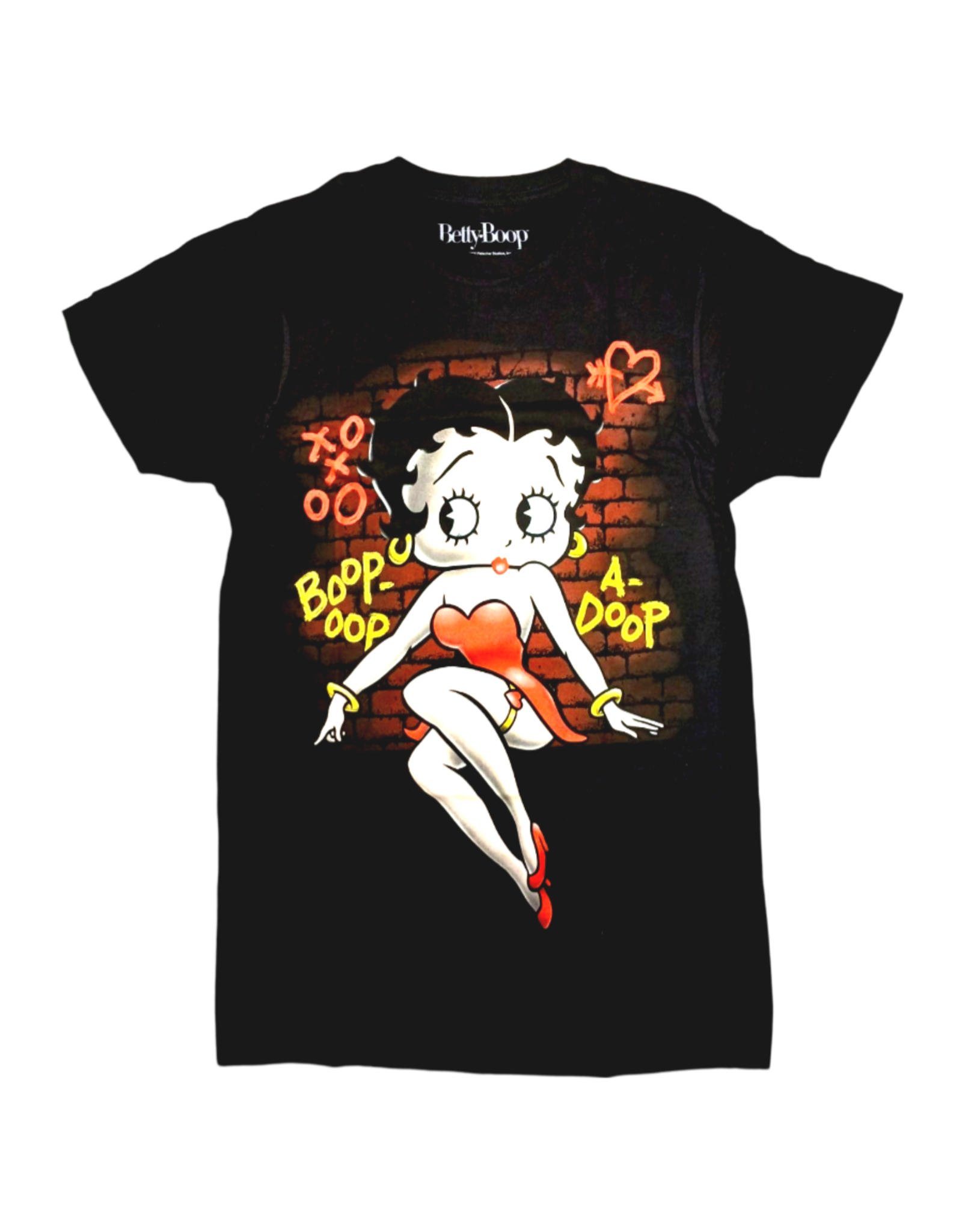 Star 500 Concert Series On Hollywood Tee Betty Boop Jumbo Wall S/S (Black)