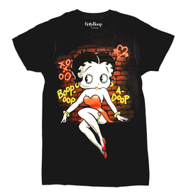 Star 500 Concert Series On Hollywood Tee Betty Boop Jumbo Wall S/S (Black)