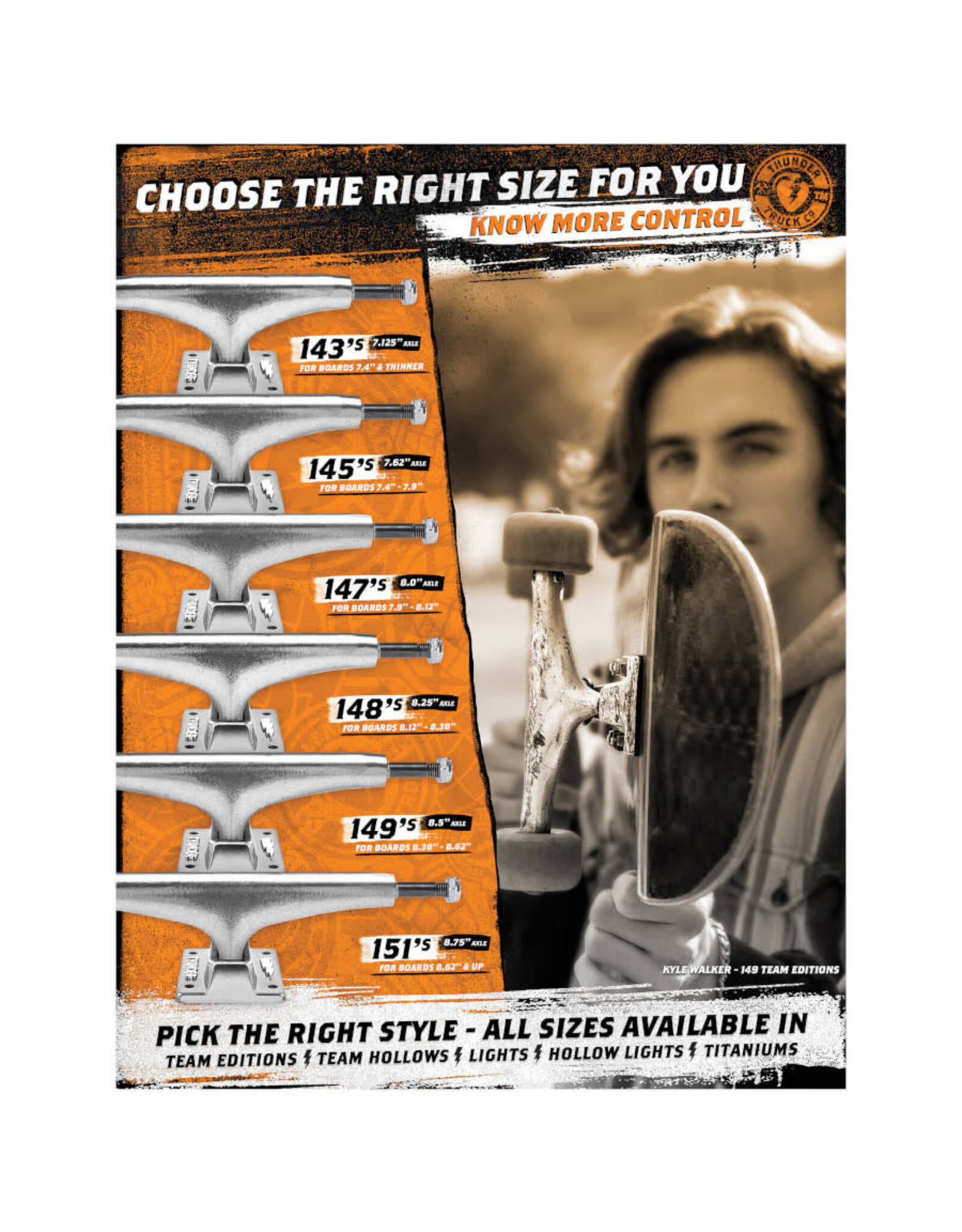 Thunder Thunder Trucks 151 Team Hollow II Polished (Sold In Pair)