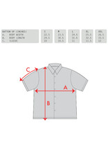 GX1000 GX-1000 Woven Railroad Stripe Button Down S/S (White)