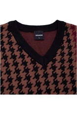 GX1000 GX-1000 Vest Knit Jacquard (Brown)
