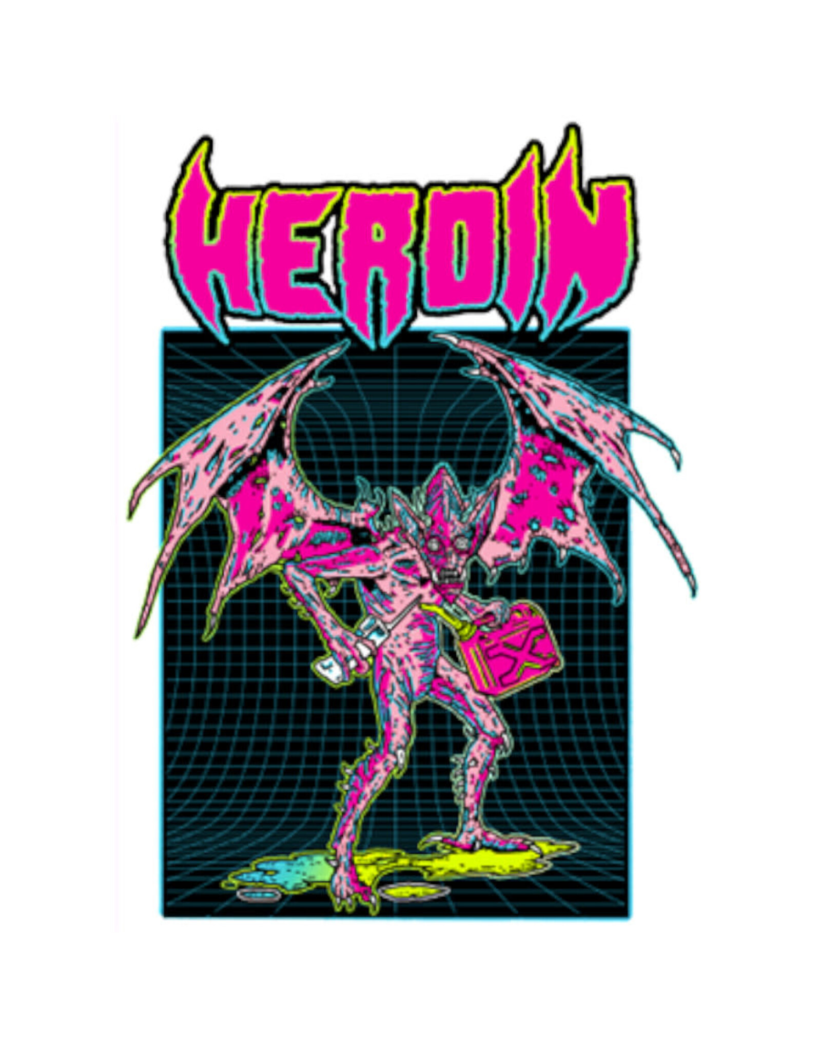 Heroin Heroin Sticker HO 24 Bat Man
