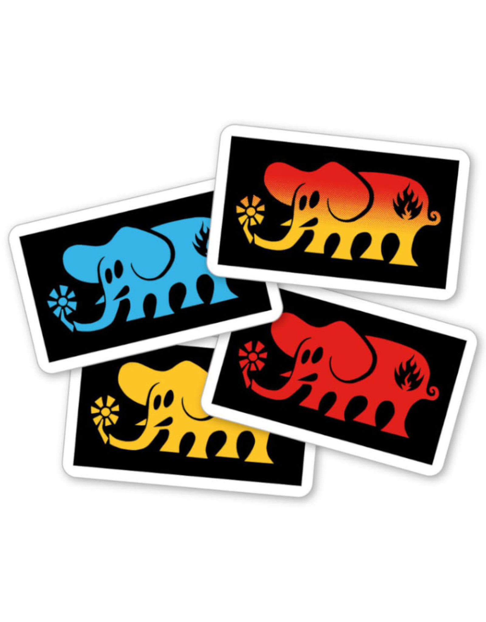 Black Label Black Label Sticker Elephant Block Assorted (1 Sticker)