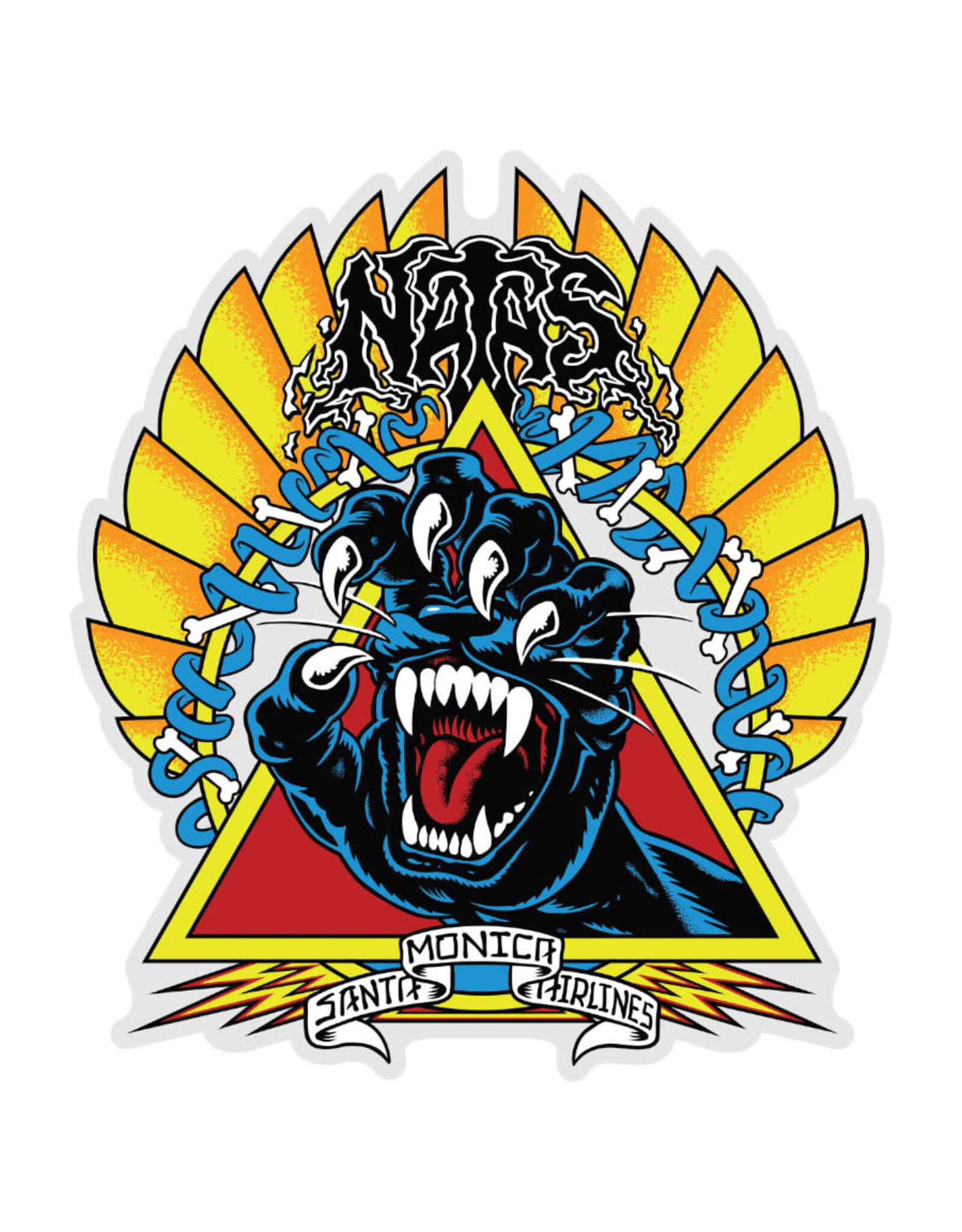 Santa Cruz Santa Cruz Sticker Natas Kaupas Screaming Panther Clear (5.25 Inch)