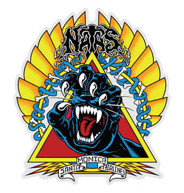 Santa Cruz Santa Cruz Sticker Natas Kaupas Screaming Panther Clear (5.25 Inch)