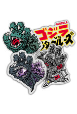 Santa Cruz Santa Cruz Sticker Godzilla Vs (4-Pack)