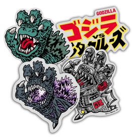 Santa Cruz Santa Cruz Sticker Godzilla Vs (4-Pack)