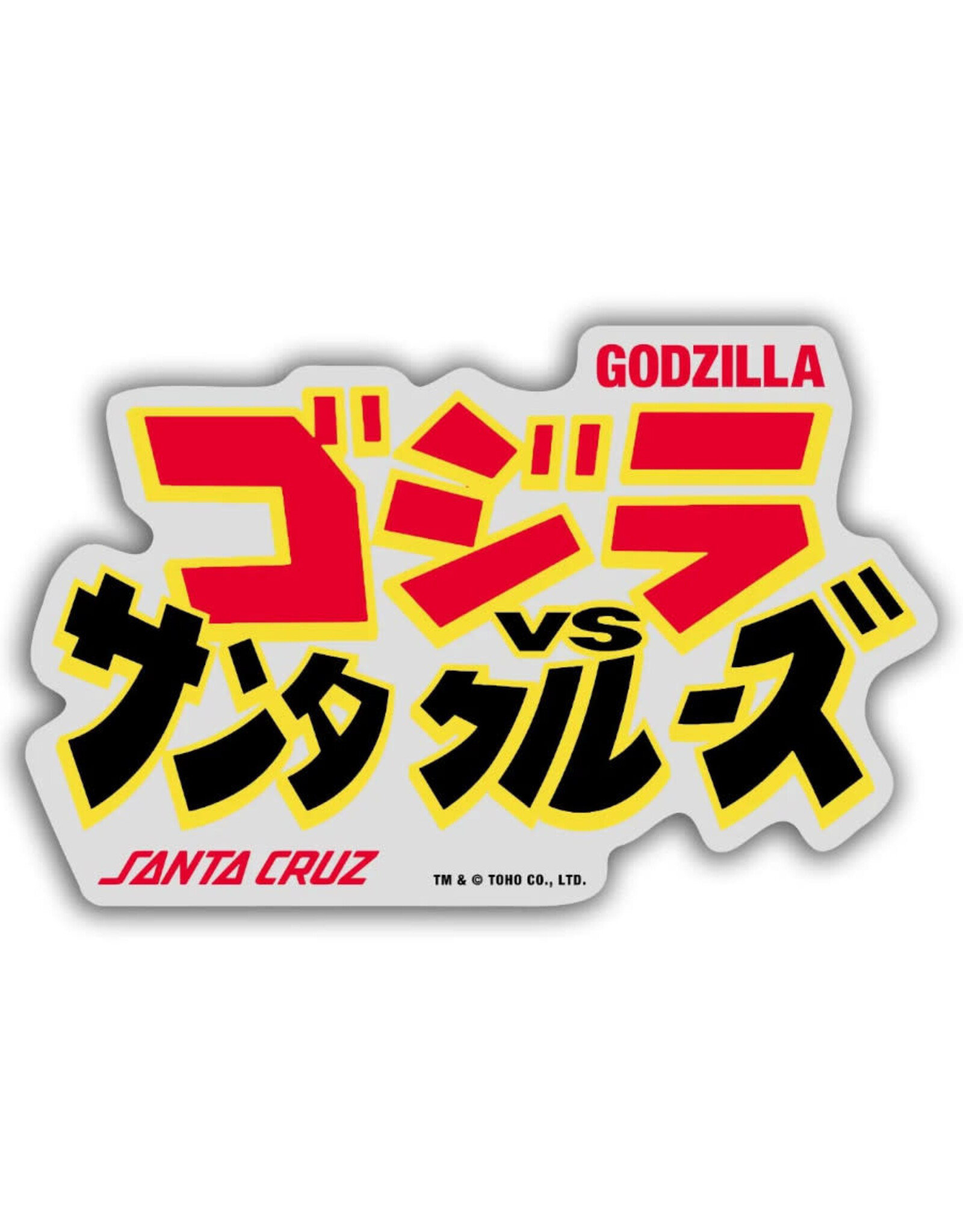 Santa Cruz Santa Cruz Sticker Godzilla Vs (4-Pack)