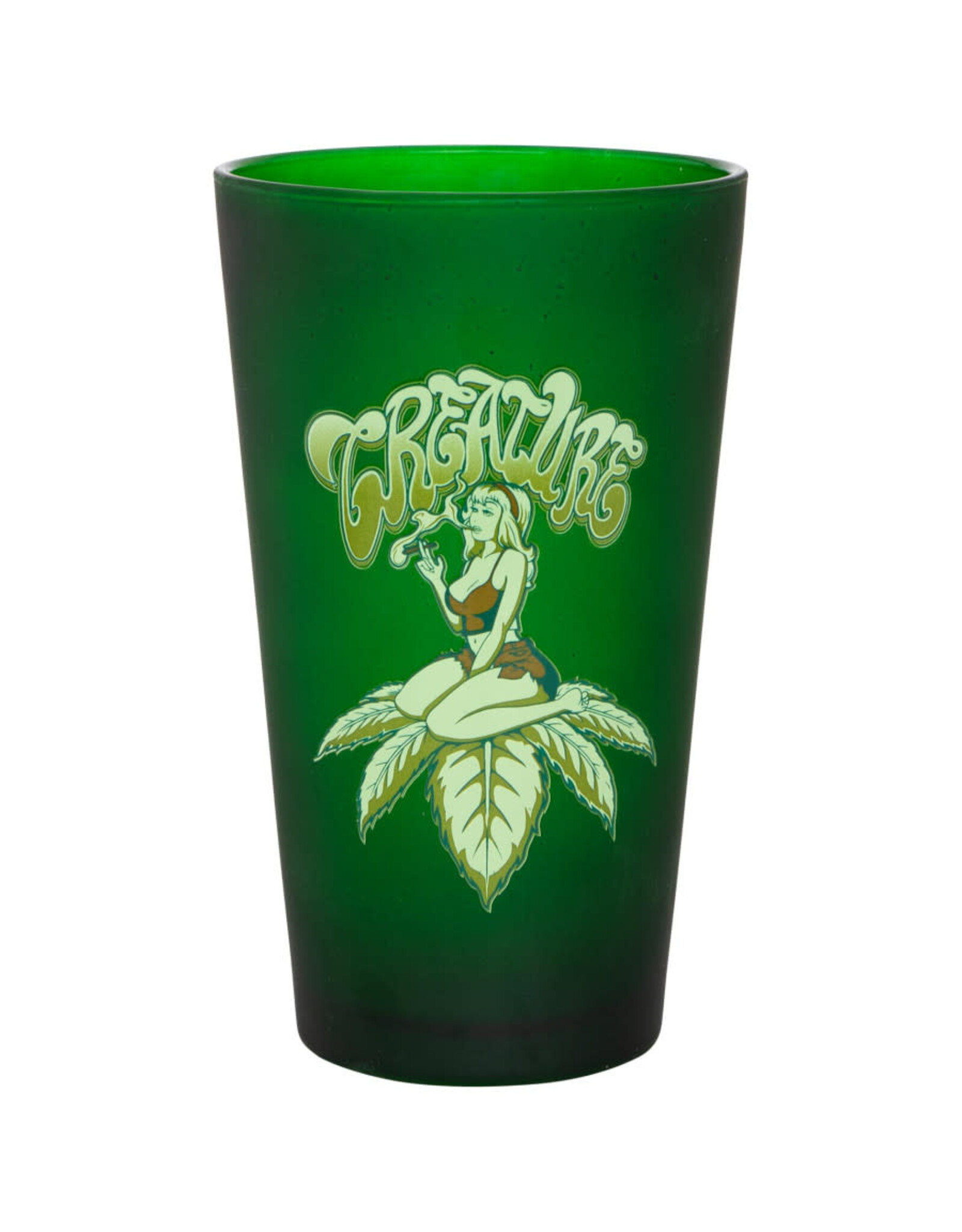 Creature Creature Glass Top Shelf 16 OZ Pint (Green)