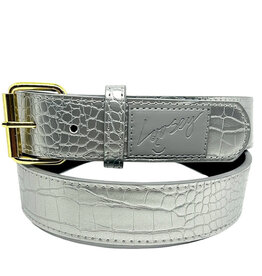 Loosey Loosey Belt Silver Croc