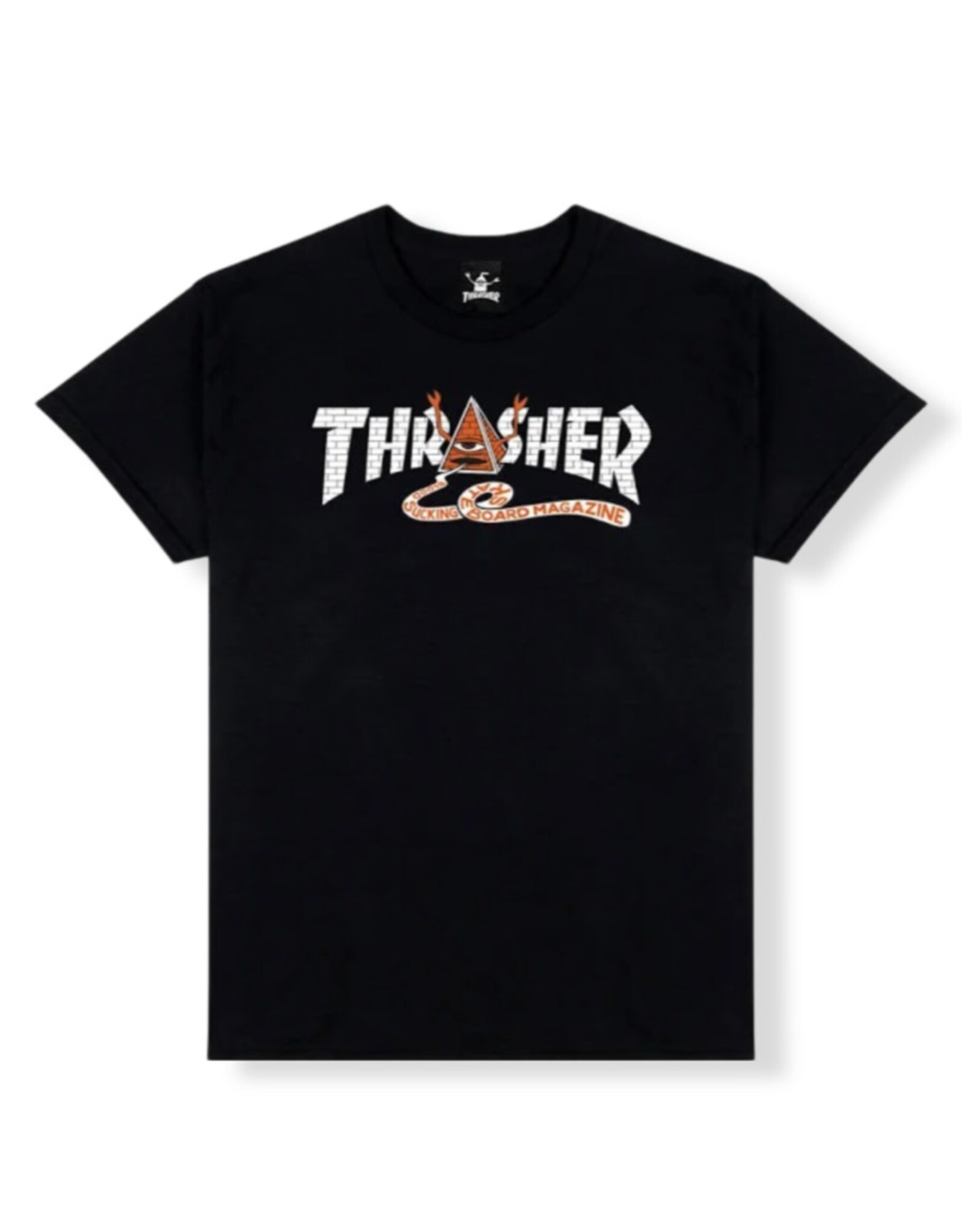 Thrasher Thrasher Tee X Toy Machine Mens Pyramid S/S (Black)