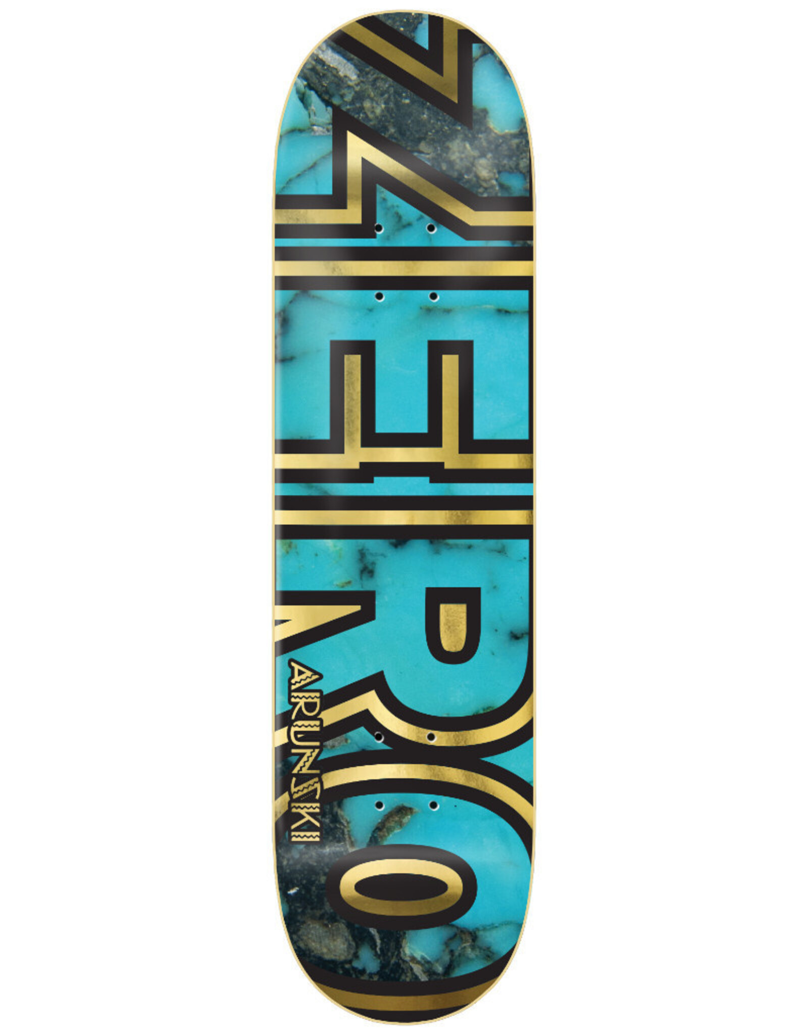 Zero Skateboards Zero Deck Adam Arunski Turquoise Bold (8.25)
