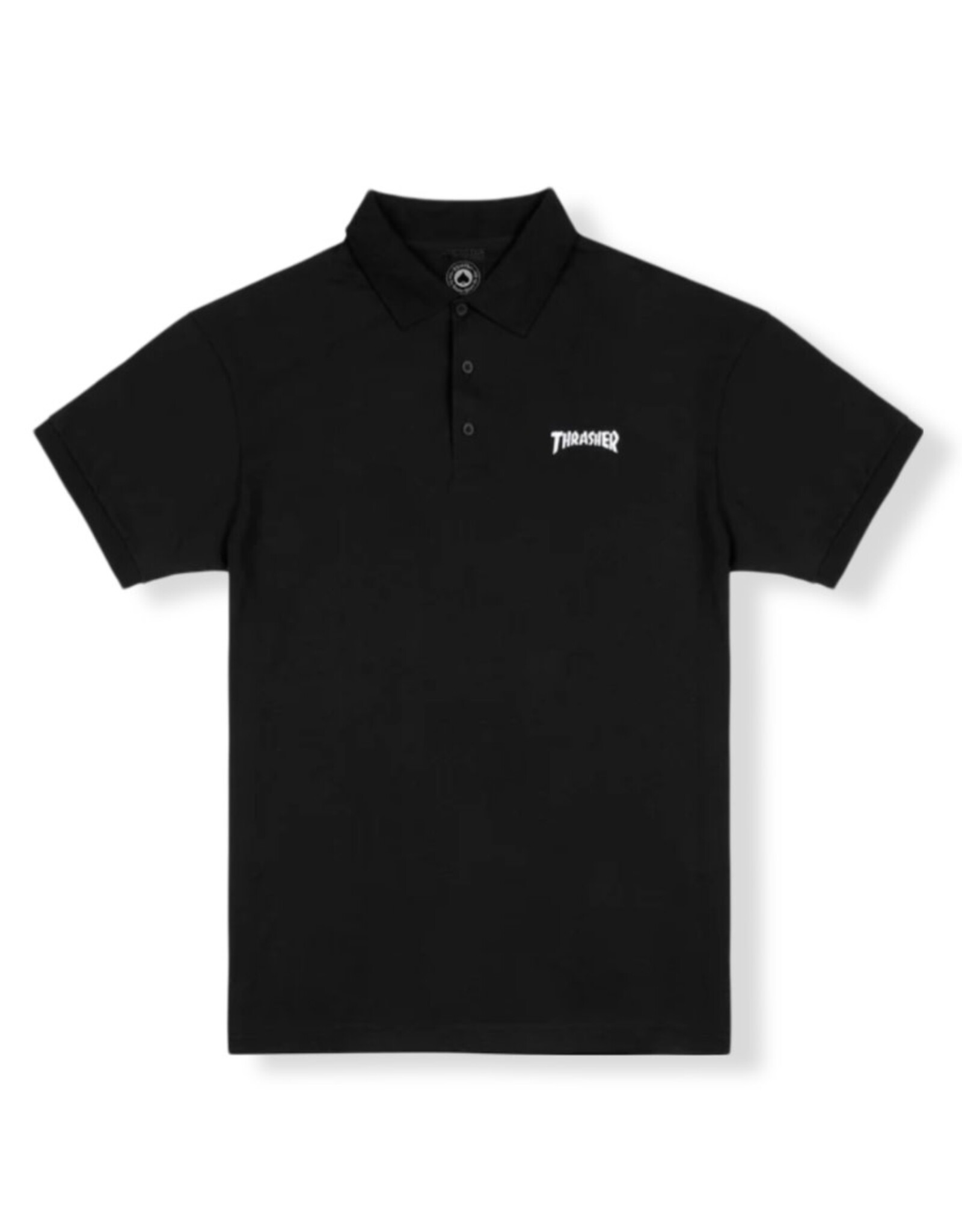Thrasher Thrasher Tee Polo Mens Embroid S/S (Black)