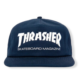 Thrasher Thrasher Hat Sk8 Mag Logo Embroidered Snapback (Navy/White)