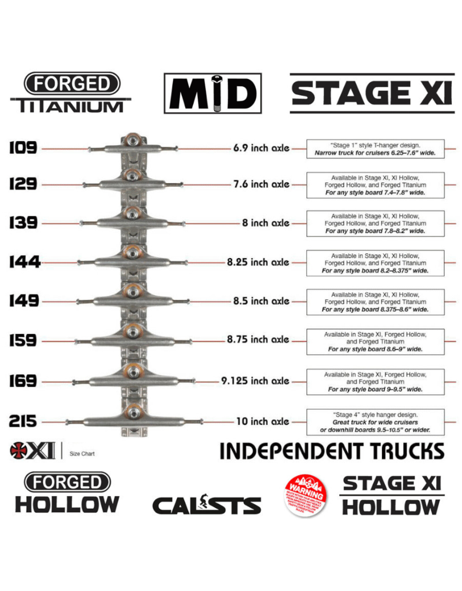 Independent Independent Trucks 215 Stage 11 Standard Polished (Sold in Pair)