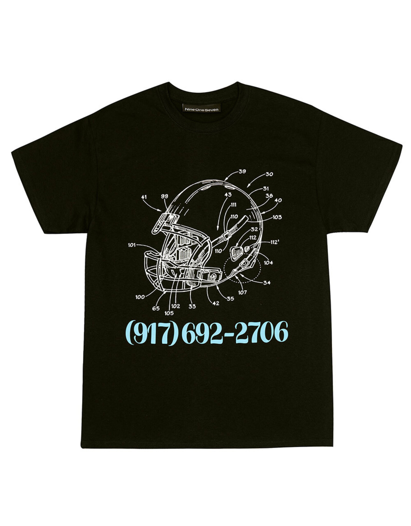 917 917 Tee Football S/S (Black)