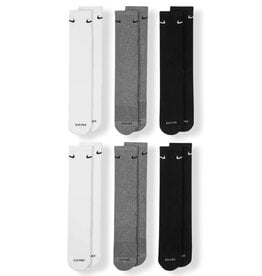 Nike SB Nike SB Socks Everyday Plus Cushioned Training Crew Black/Grey/White Large (6-Pack)