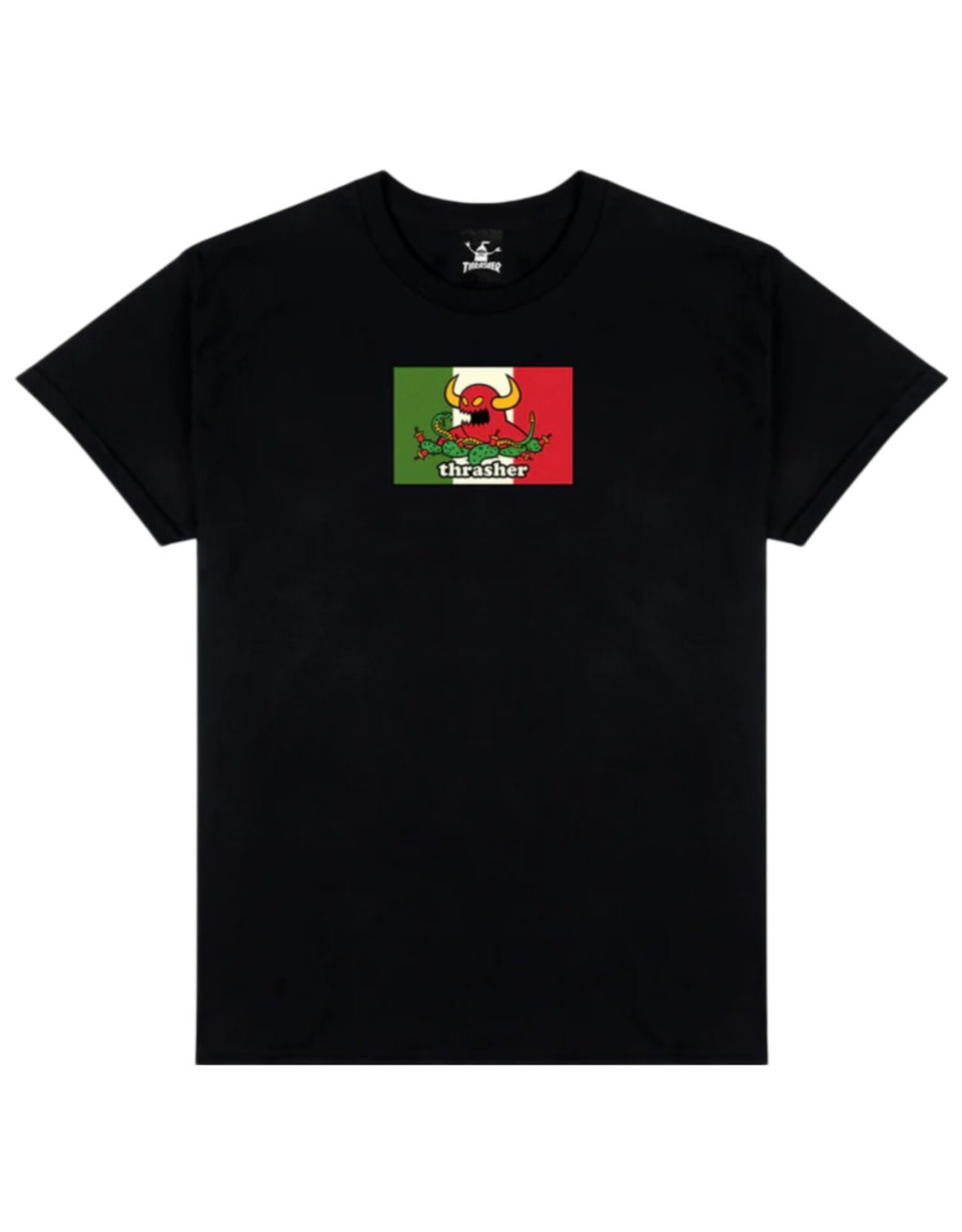 Thrasher Thrasher Tee X Toy Machine Mens Hecho S/S (Black)