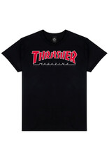 Thrasher Thrasher Tee Mens Outlined S/S (Black)
